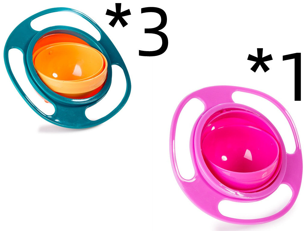 Universal Spill-proof Bowl Dishes 360 degree Rotate
