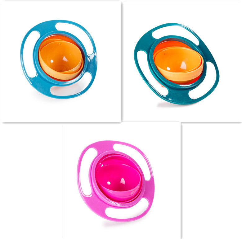Universal Spill-proof Bowl Dishes 360 degree Rotate