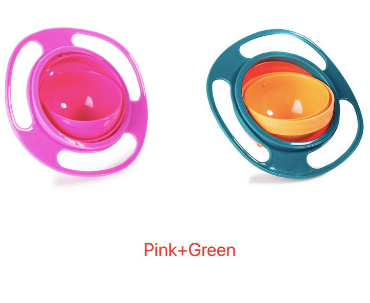 Universal Spill-proof Bowl Dishes 360 degree Rotate