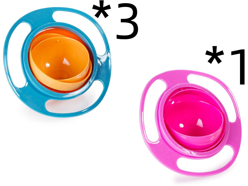 Universal Spill-proof Bowl Dishes 360 degree Rotate