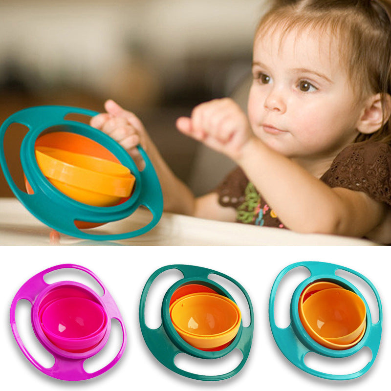 Universal Spill-proof Bowl Dishes 360 degree Rotate