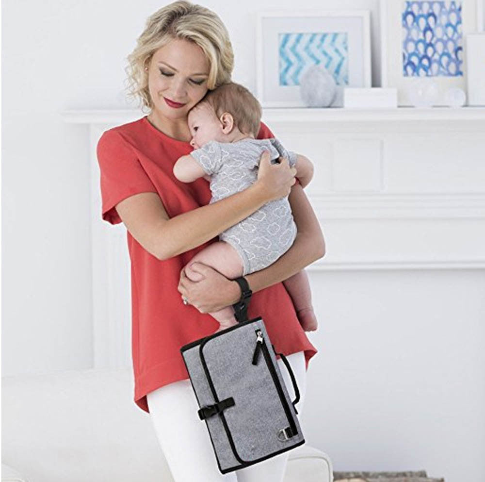 Nappy Changing Mat Waterproof Diaper Baby Changing Kit for Home Travel Outside