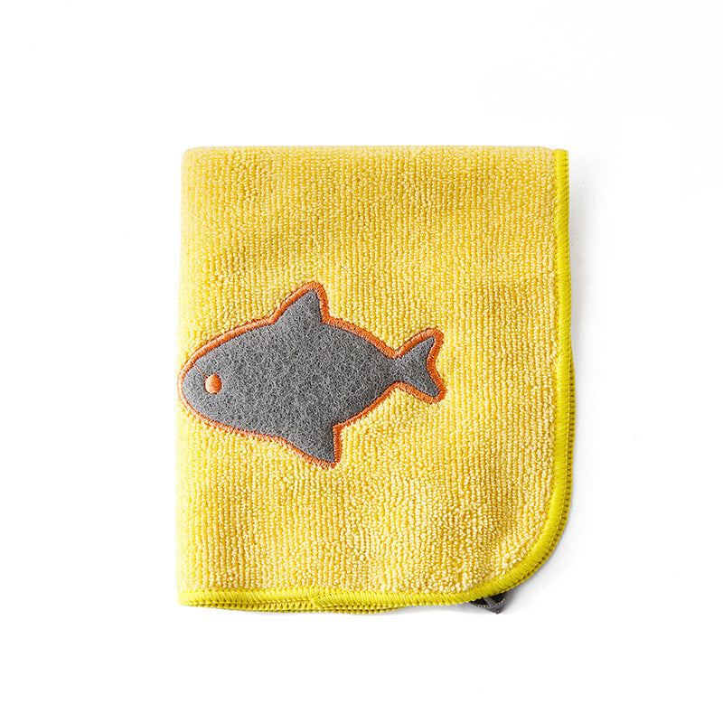 Thickened Microfiber Absorbent Dishwashing Cloth